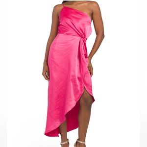 O.P.T. - pink asymmetrical dress